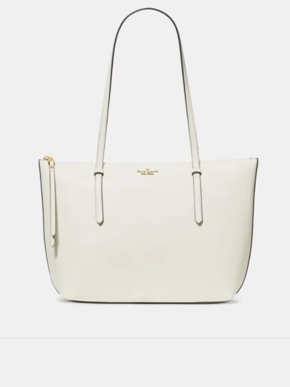Kate Spade Outlet Cream Leather Tote NEW